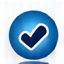 Icon representing a completed installation or a checkmark